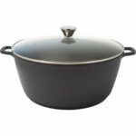 Casserole with lid Baumalu Black 13,4 L 36 cm 38 x 19 x 38 cm Ø 36 cm