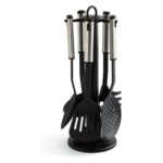 Set of Kitchen Utensils Quid Cambria Steel Plastic (5 Units)