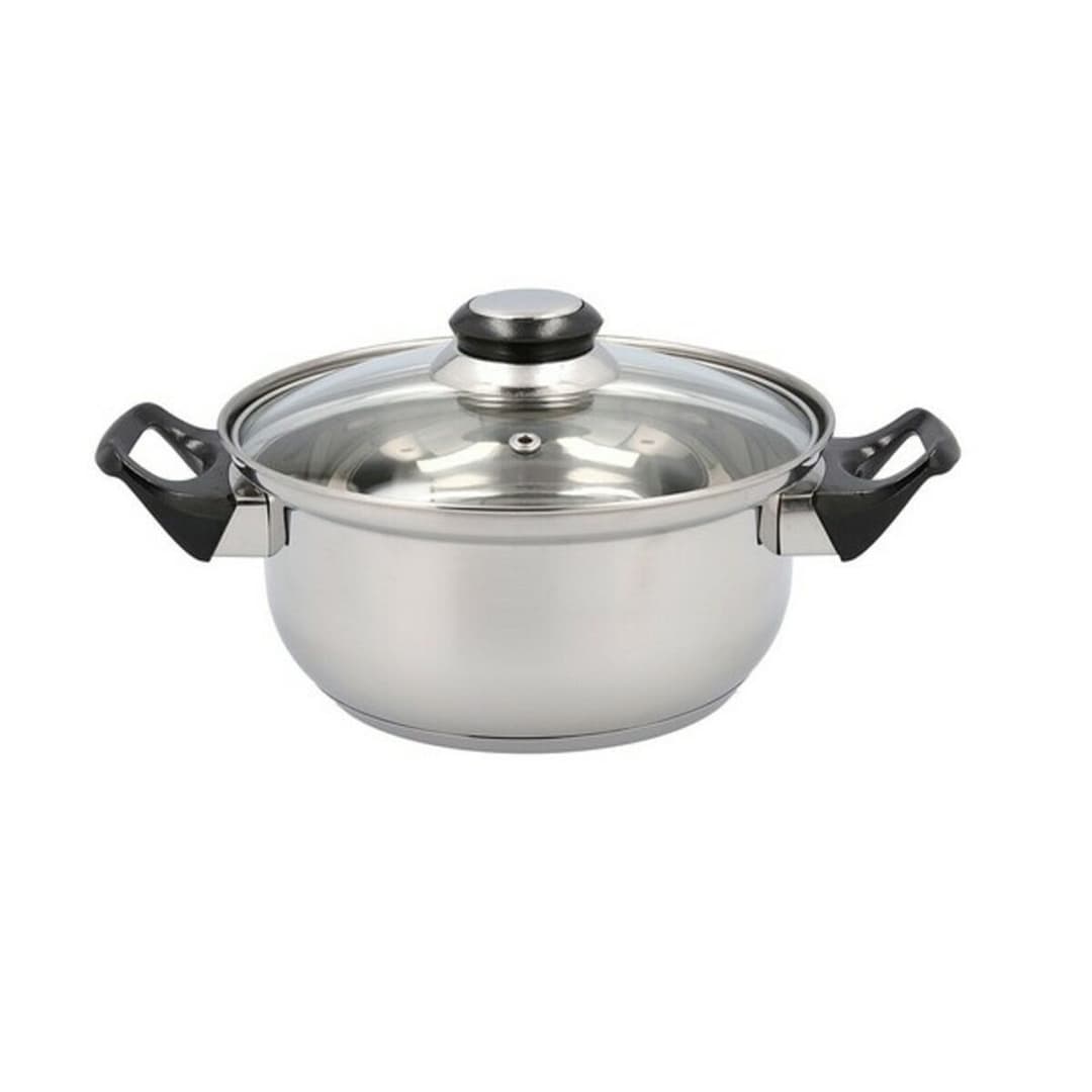 Casserole with lid Quid Habitat Steel 18 x 8,5 cm