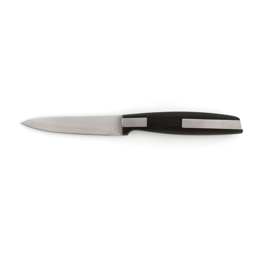 Vegetable Peeler Knife Quid Habitat Black Metal 9 cm (12 Units)