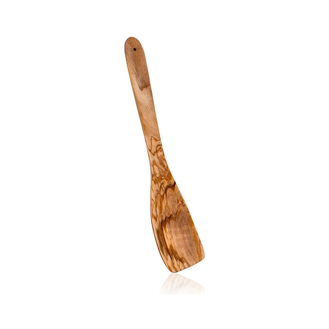 Cooking Spatula Metaltex 58061210 Brown Natural Wood Olive Wood 30 cm