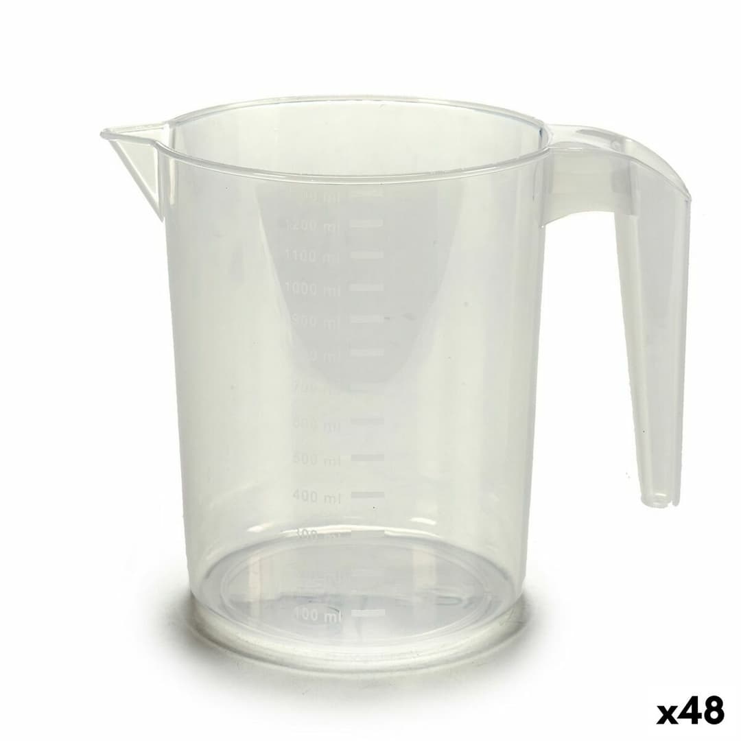 Measuring Jug polypropylene Plastic 1,3 L (48 Units)