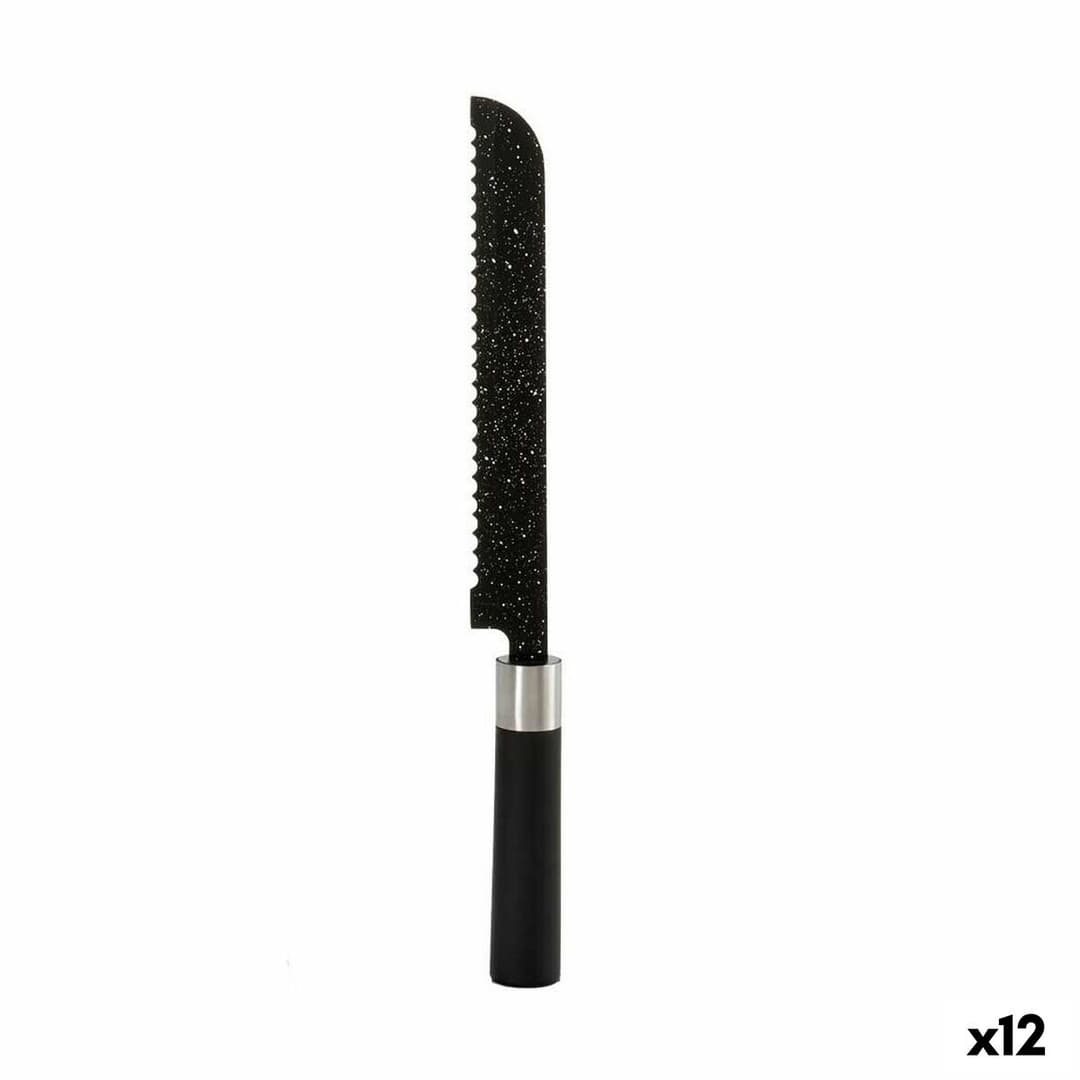 Serrated Knife Kinvara Stainless steel polypropylene 3,5 x 2 x 33 cm 33 x 2 x 3,5 cm Marble (12 Units)