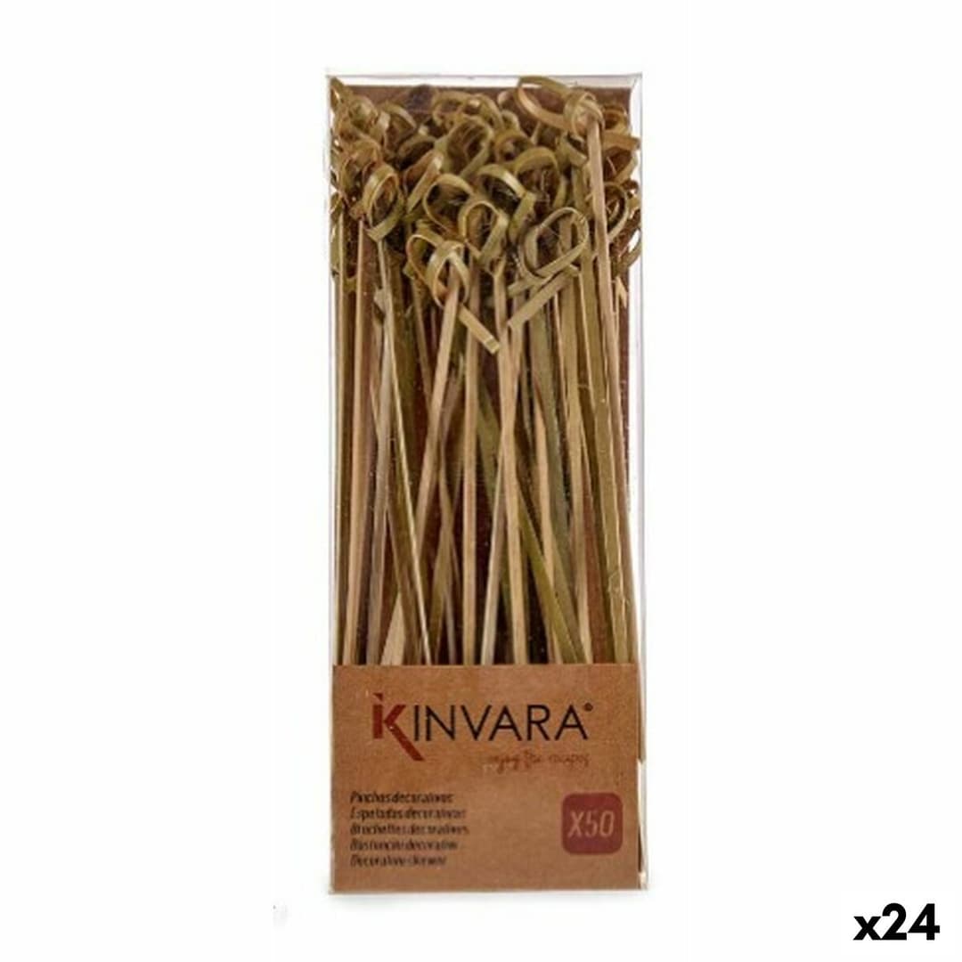 Bamboo toothpicks Kinvara Bamboo Knot (24 Units)