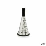 Grater Kinvara Black Silver Stainless steel ABS TPR 11,5 x 24,5 x 11,5 cm (12 Units)