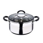 Casserole with lid Masterpro foodies bgmp-1502-bk 5 L Ø 24 x 12 cm