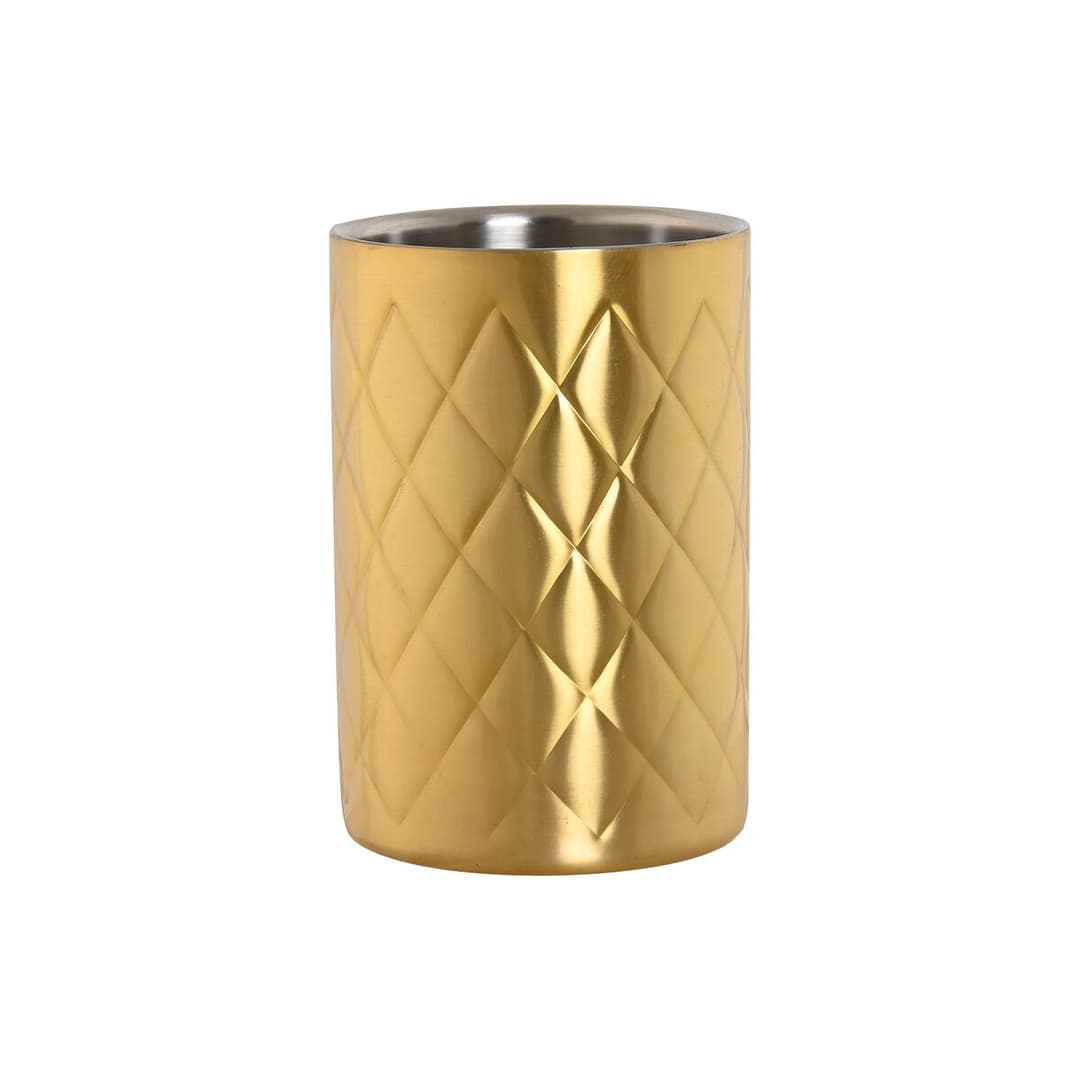 Bottle Cooler Home ESPRIT Golden Stainless steel 12 x 12 x 18 cm
