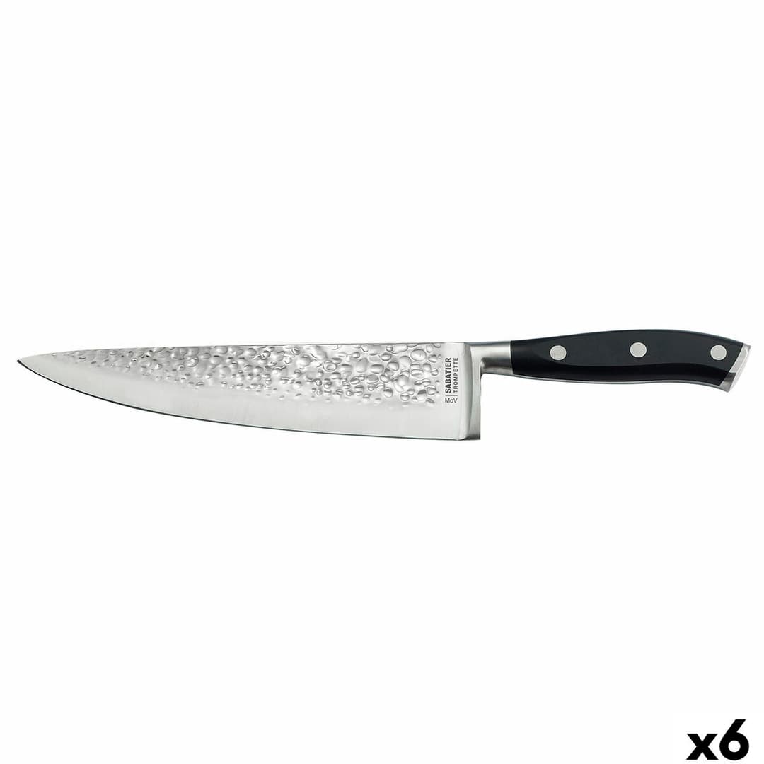 Chef's knife Sabatier Carbon Black Metal Bakelite (6 Units)