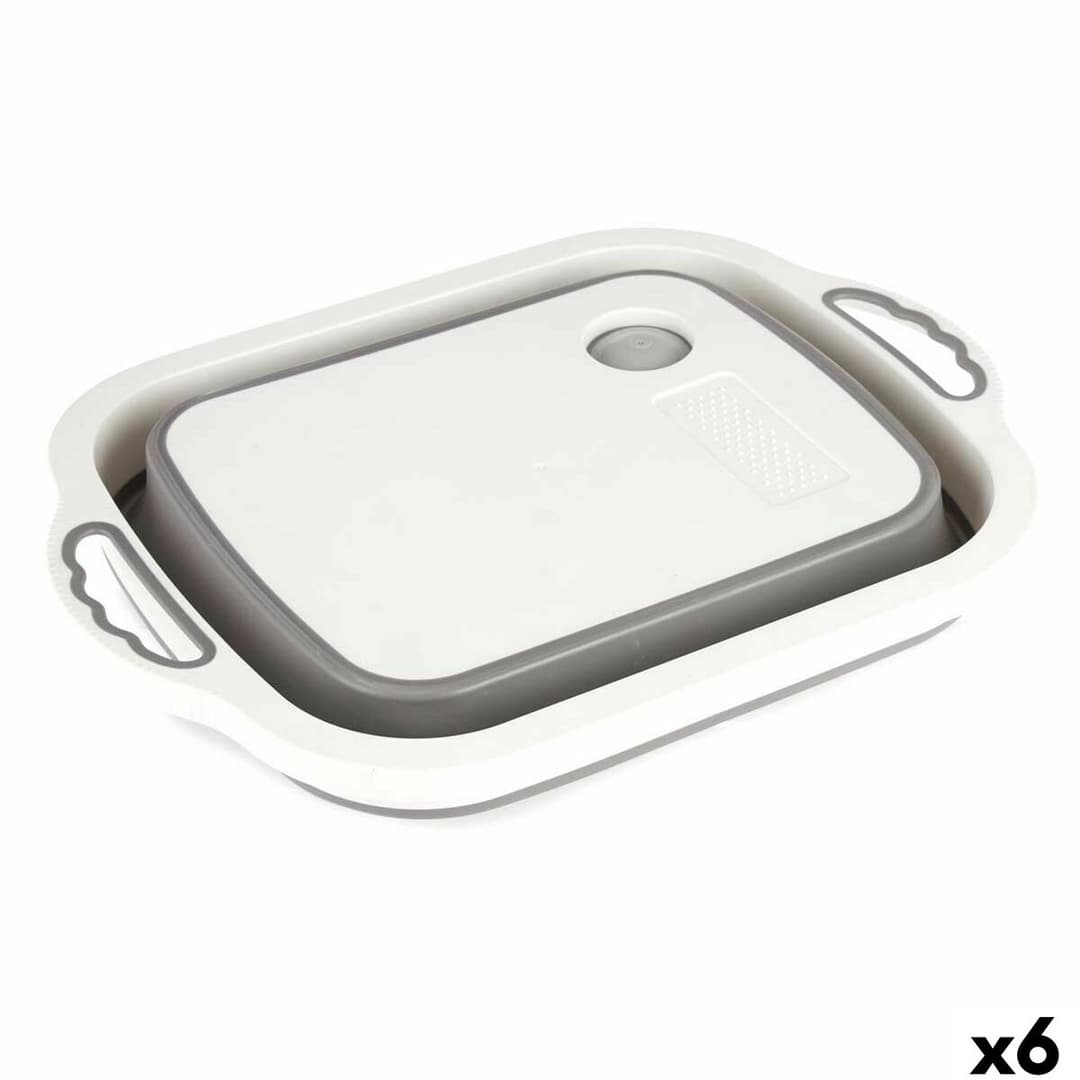 Cutting board Kinvara White Grey 29,8 x 5 x 40 cm (6 Units)