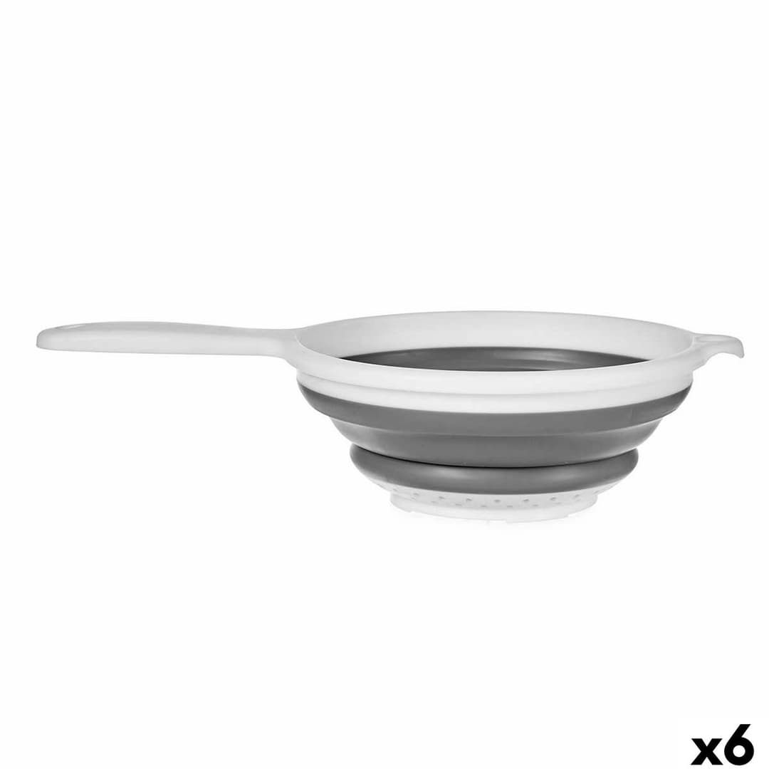 Strainer Kinvara White Grey polypropylene TPR 33,5 x 20 x 8 cm 20 x 33,5 x 3,5 cm (6 Units)