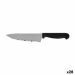 Kitchen Knife Quttin Laser Black Silver 28 x 6 x 1,3 cm (28 Units)