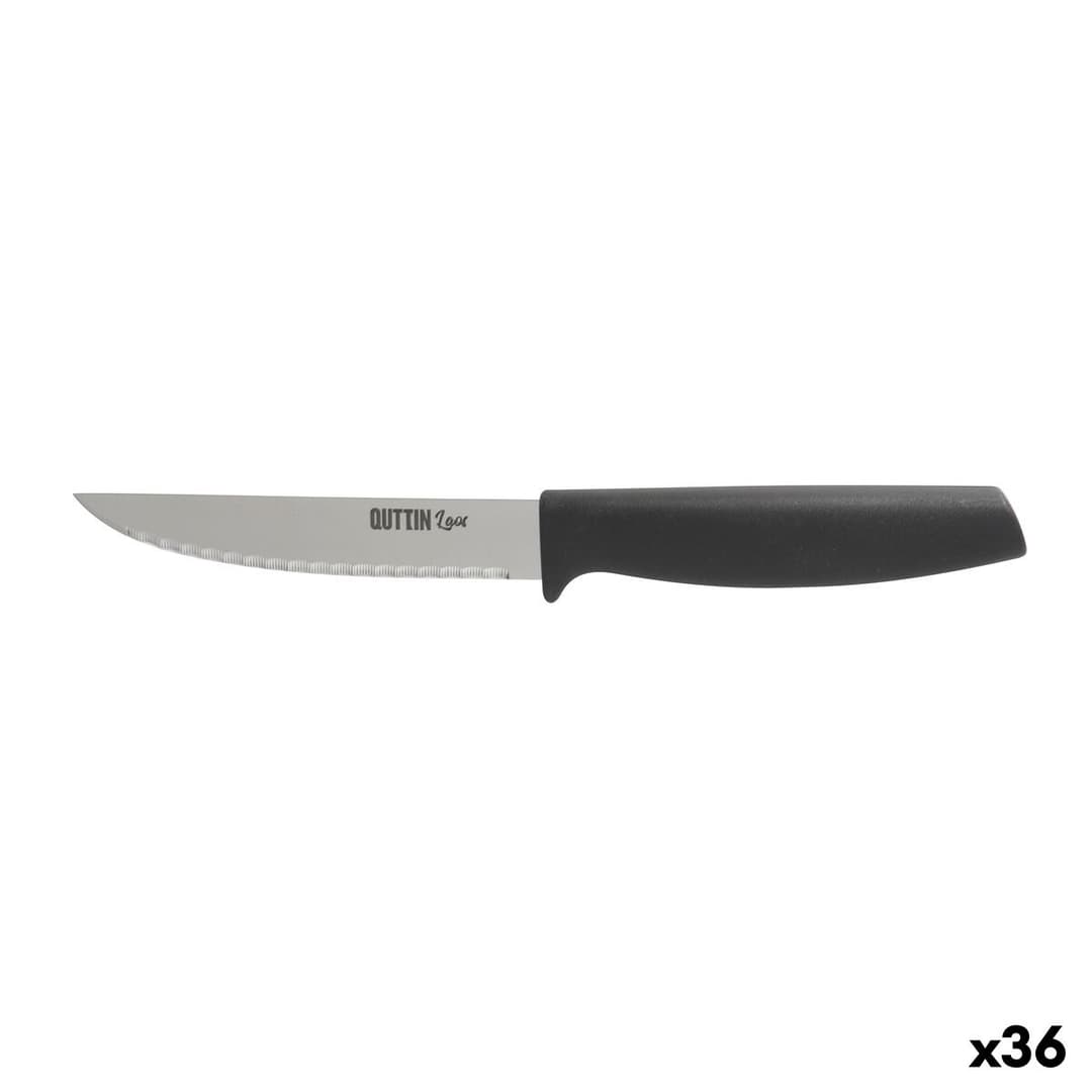Kitchen Knife Quttin Laos Black Silver 11 cm Multi-use (36 Units)